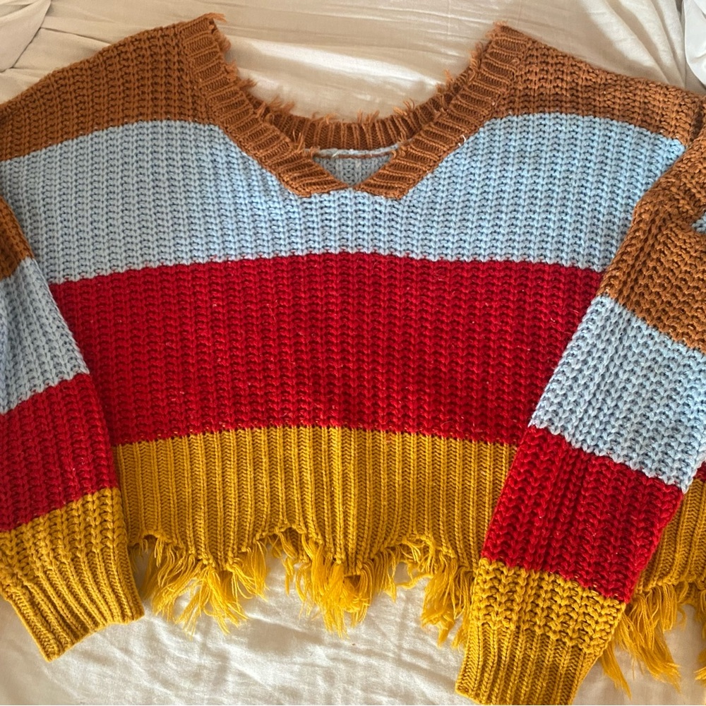 Oversized Striped Sweater